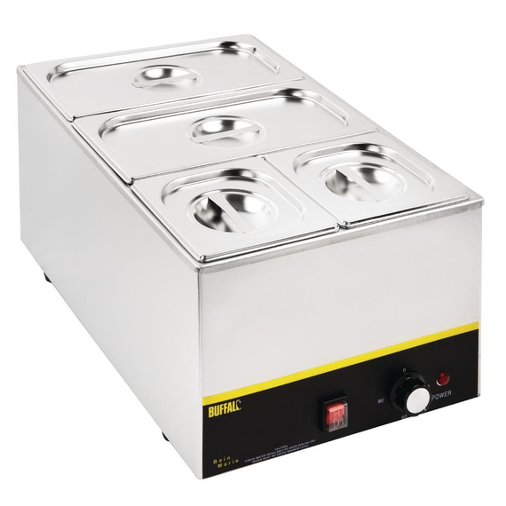 Vogue Edelstahl Gastronorm Behälter Set 2x 1/3 2x 1/6 Mit Deckeln, Bild 7