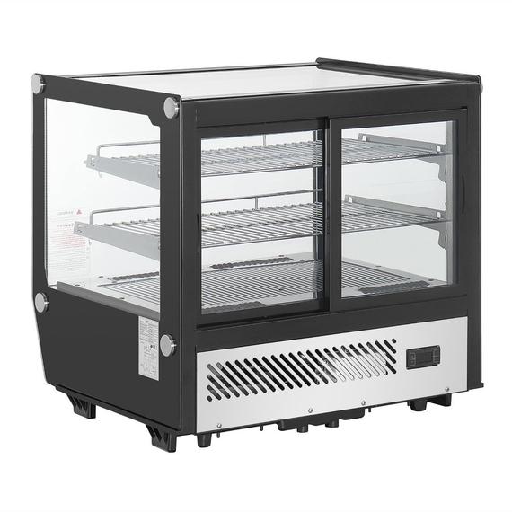 Polar G-Serie Tischkühlvitrine Schwarz Quadratglas 120Ltr, Bild 5
