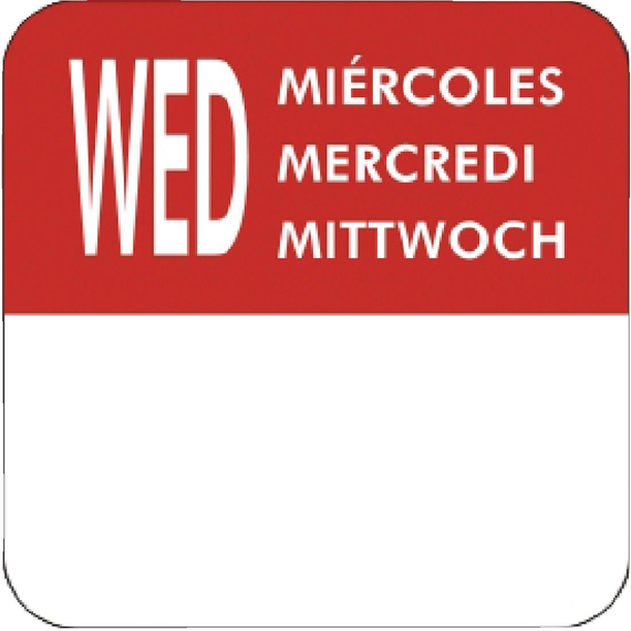 Vogue entfernbare Wochentagetiketten 2,5cm (7000 Stück), Bild 4