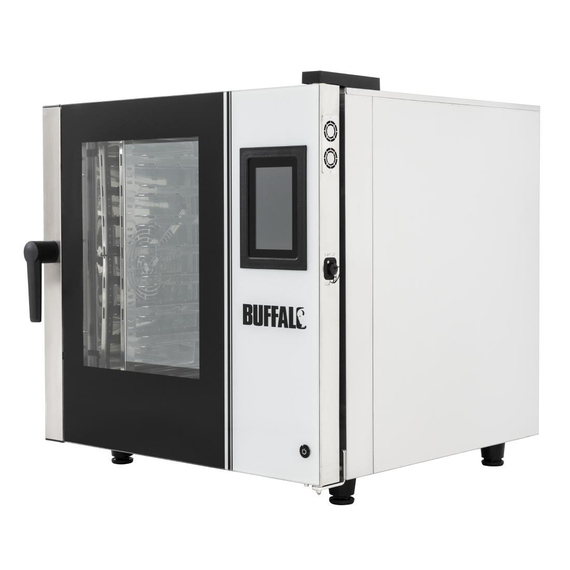 Buffalo Stand-Alone Smart-Touchscreen-Kombidämpfer 7 x GN 1/1 mit Installationskit und Dunstabzugshaube, Bild 4