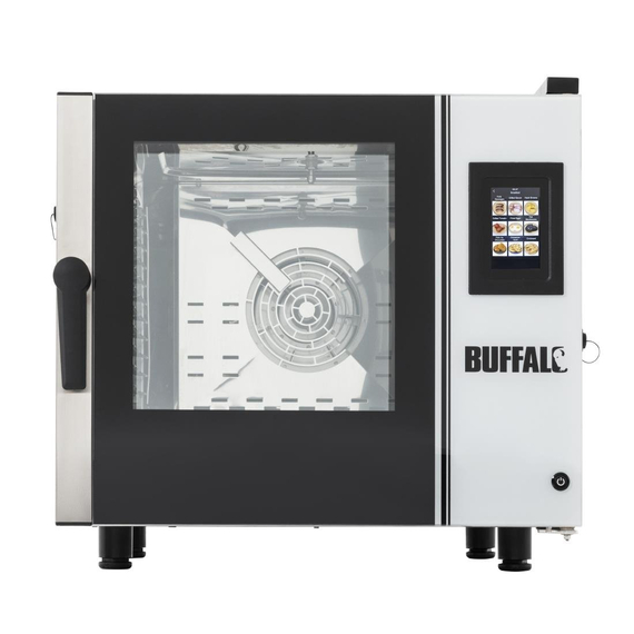 Buffalo Smart Touchscreen Kompakter Kombidämpfer 6 x GN 1/1 mit Installationskit