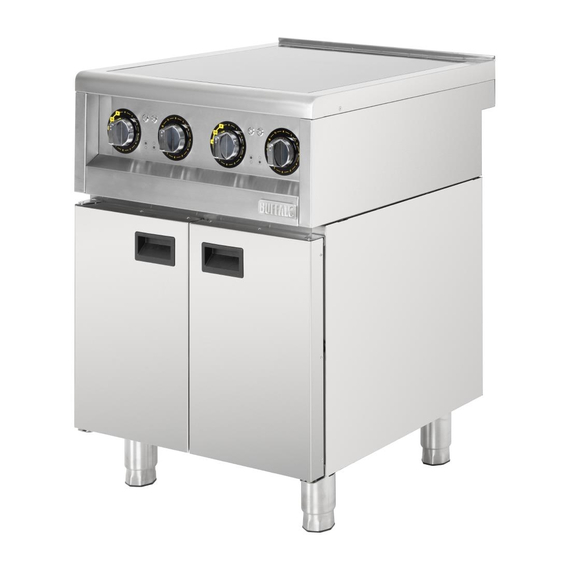 Buffalo 600 Serie 4 Zonen Freistehendes Induktionskochfeld 2x 3kW, Bild 5