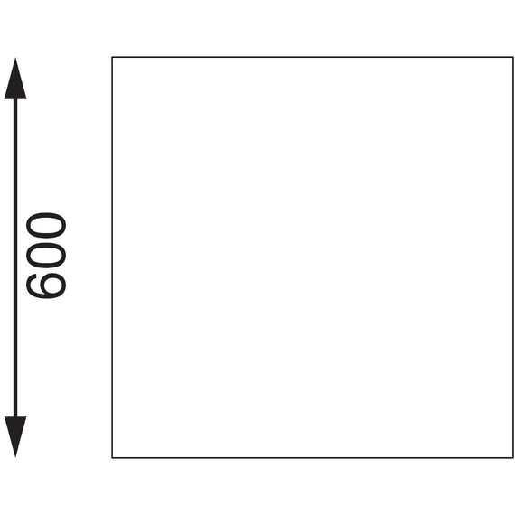 Vogue Edelstahl Arbeitstisch mit Aufkantung und Regalboden 180 x 60cm, Bild 3