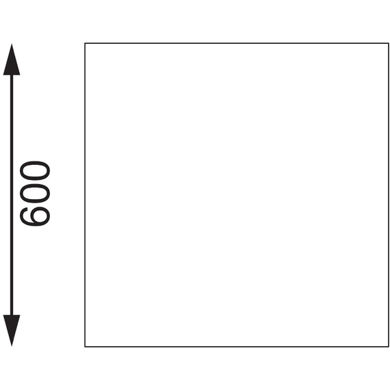Vogue Edelstahl Arbeitstisch mit Aufkantung und Regalboden 60 x 60cm, Bild 9