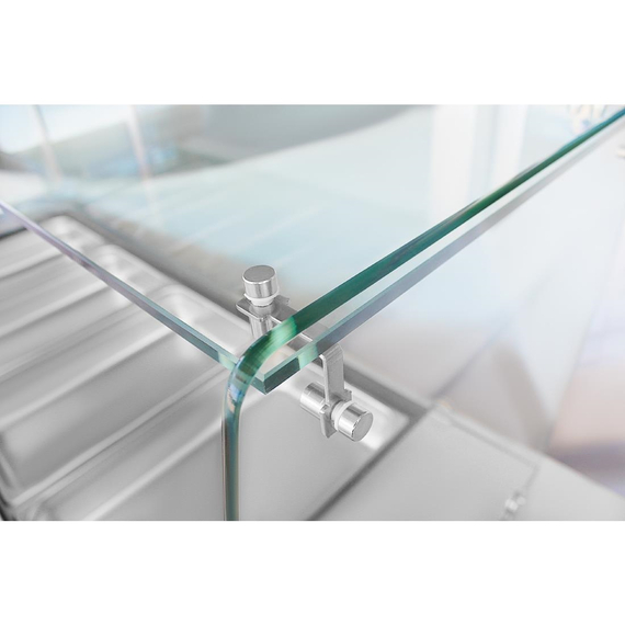 Polar U-Serie Premium Viertürige Saladette Thekenkühlschrank mit Schutz, Bild 10