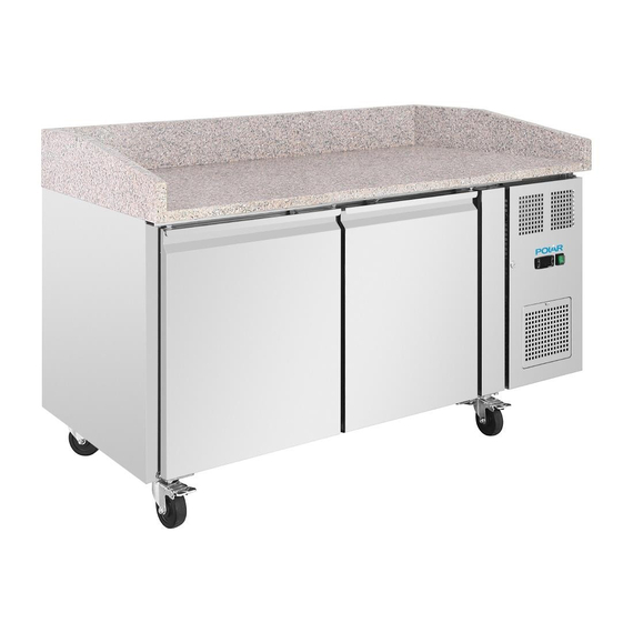 Polar U-Series Doppelter Pizzatisch mit Granitplatte 428Ltr, Bild 2