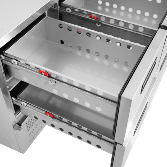 Polar Serie G Kühltisch mit 4 Schubladen 240L, Bild 7