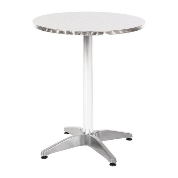 Bolero runder Bistrotisch Edelstahl 1 Bein 60cm, Bild 2