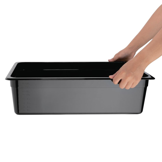 Vogue GN-Behälter GN1/1 schwarz 150mm, Bild 4