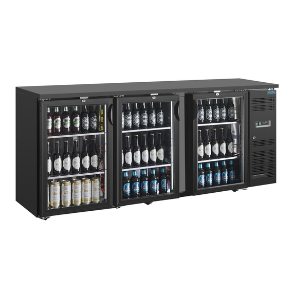 Polar U-Serie Premium Bar Kühlschrank mit 3 Türen Display, Bild 3