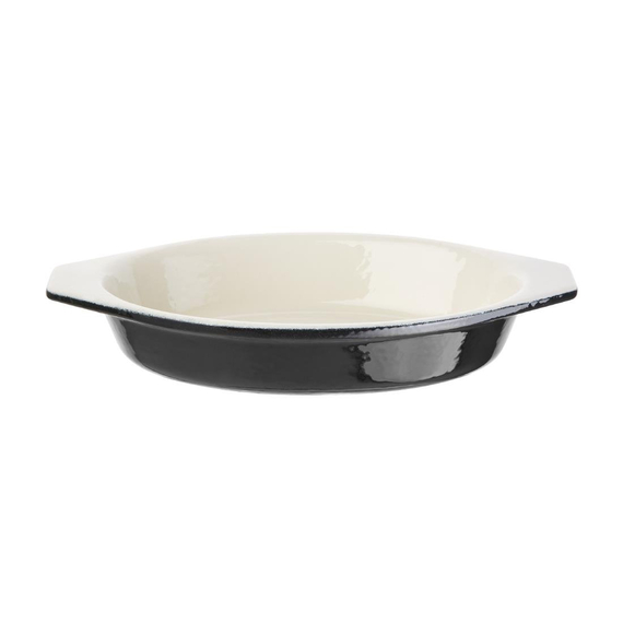 Vogue Gratinschale 650ml schwarz oval
