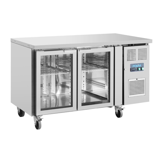 Polar U-Serie Premium 2-türiger Thekenkühlschrank mit Glastüren, Bild 4
