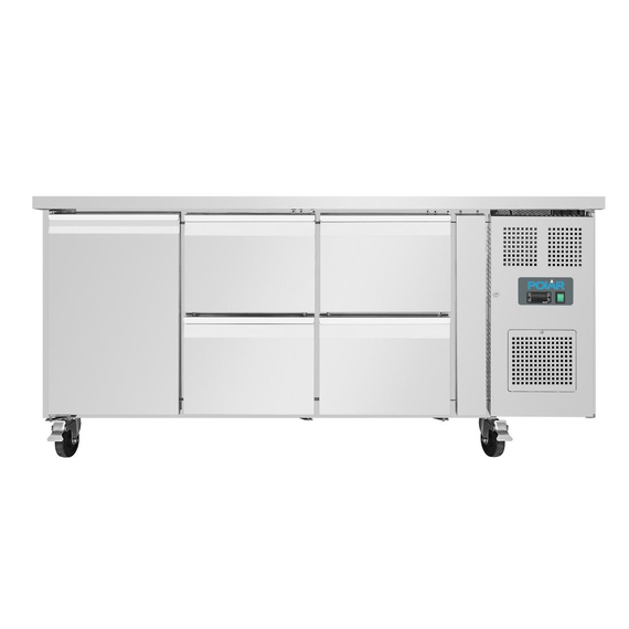 Polar U-Serie Premium Kühlschrank mit einer Tür und 4 Schubladen 358 Ltr., Bild 2