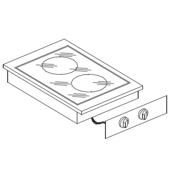 Combisteel Glaskeramikherd 2 Zonen