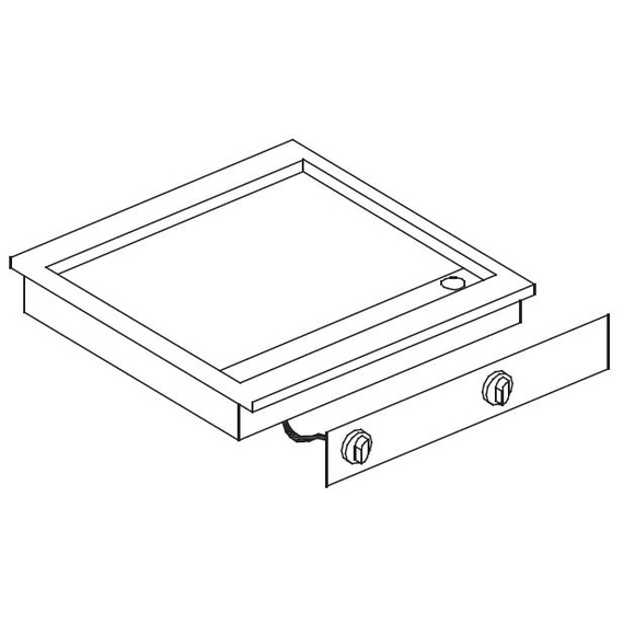Combisteel El. Grillplatte Glatt 400V – Breite 625