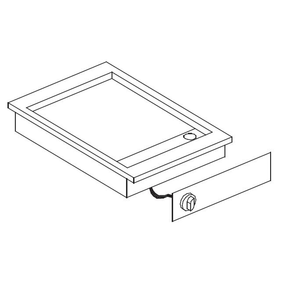 Combisteel El. Grillplatte Chrom – Breite 425