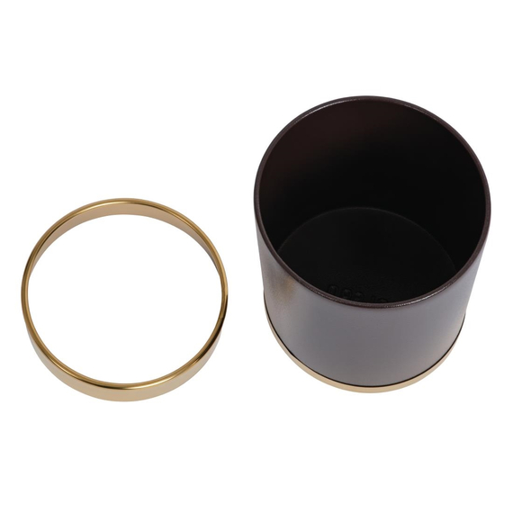 Bolero Papierkorb mit goldfarbenem Rand 10L, Bild 3