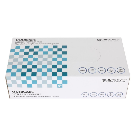Nitrilhandschuhe puderfrei blau M (100 Stück), Bild 2