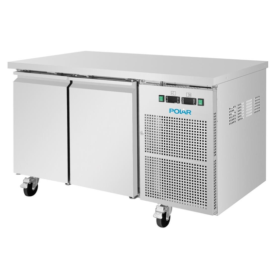 Polar U-Series Doppeltüriger Untertheken-Kühl-/Gefrierschrank 124Ltr, Bild 3