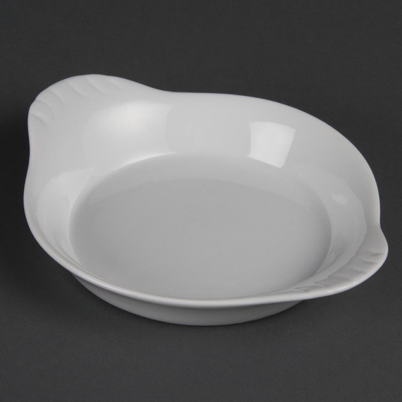 Olympia Whiteware runde Gratinschalen weiß 19,2cm (6 Stück)