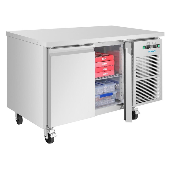 Polar U-Series Doppeltüriger Untertheken-Kühl-/Gefrierschrank 124Ltr, Bild 5