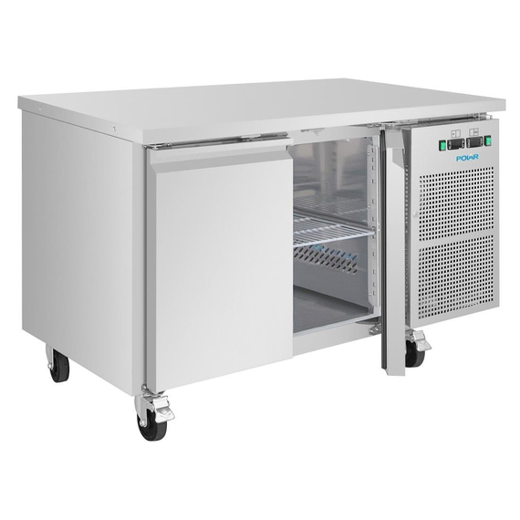 Polar U-Series Doppeltüriger Untertheken-Kühl-/Gefrierschrank 124Ltr, Bild 4