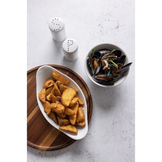 Olympia Whiteware ovale Gratinschalen weiß 20,4 x 11,5cm (6 Stück), Bild 3