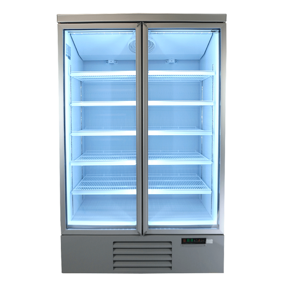 Combisteel Kühlschrank 2 Glastüren Jde-1000R, Bild 4