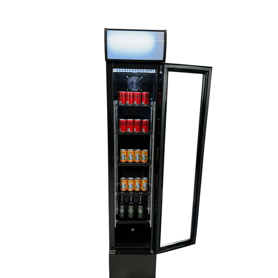 Combisteel Kühlschrank Glastür Schmall Schwarz, Bild 5