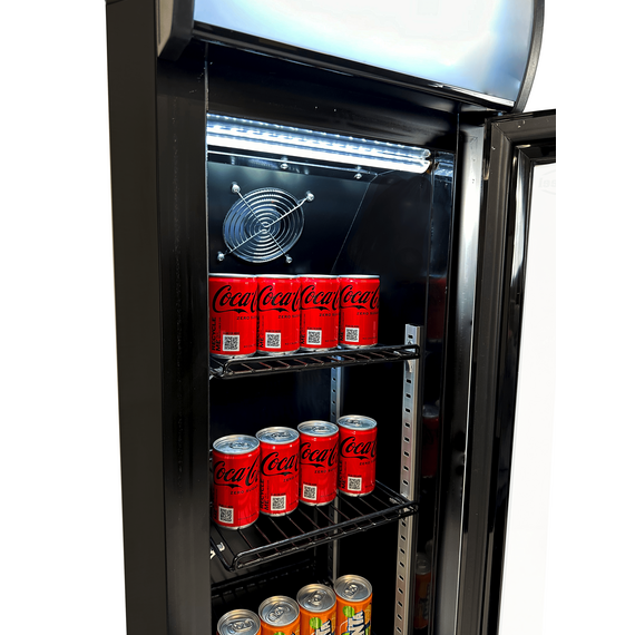 Combisteel Kühlschrank Glastür Schmall Schwarz, Bild 7