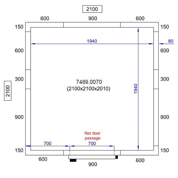 Combisteel Pro Line Kühl Und Frierzell 2100X2100X2010, Bild 2
