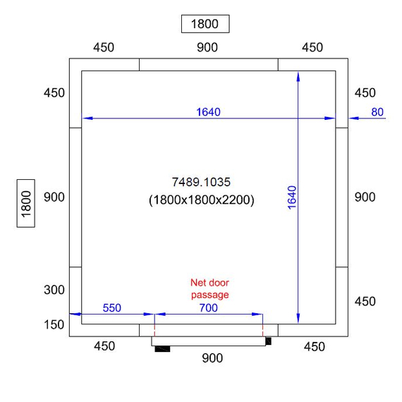 Combisteel Pro Line Kühl Und Frierzell 1800X1800X2200, Bild 5