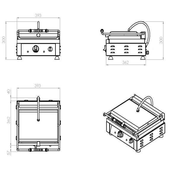 Combisteel Kontaktgrill Glatt, Bild 2