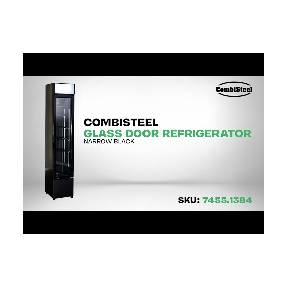 Combisteel Kühlschrank Glastür Schmall Schwarz, Bild 6