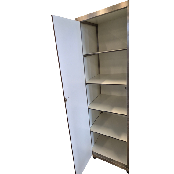 Combisteel Edelstahl Porzellanschrank 2 Türen 5 Level 950, Bild 2