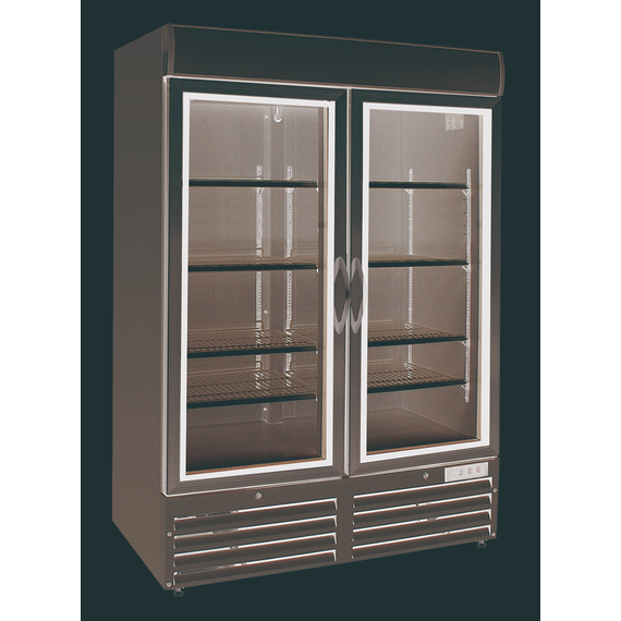 Combisteel Tiefkühlschrank 2 Glastüren – Breite 1370 – Art.-Nr.: 7450.0157