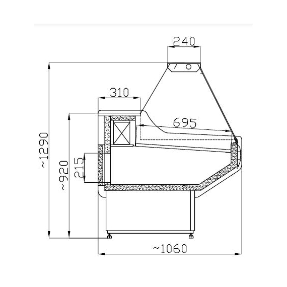 Combisteel Kühlvitrine Owen 2.5, Bild 2