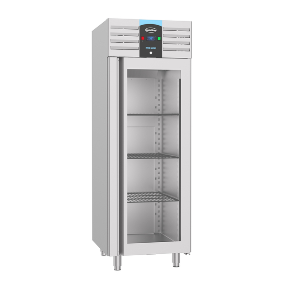 Combisteel Pro Line Tiefkühlschrank Edelstahl Glastür Mono Block 700 Ltr