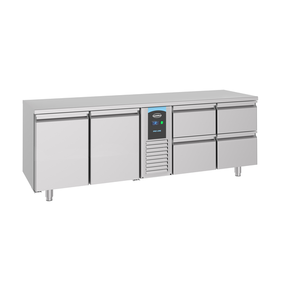 Combisteel Pro Line 700 Kühltisch 2 Türen Und 4 Schubladen Monoblock Energy Line