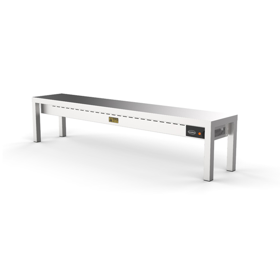 Combisteel Aufsatzbord Keramisch Beheizt 1 Stufig 2000  6 Heizelemente 250W – Breite 2000 – Art.-Nr.: 7020.0725