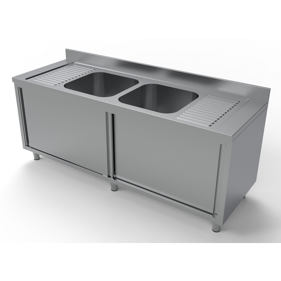 Combisteel 700 Spültisch Schiebetüren 2 mitte 2000