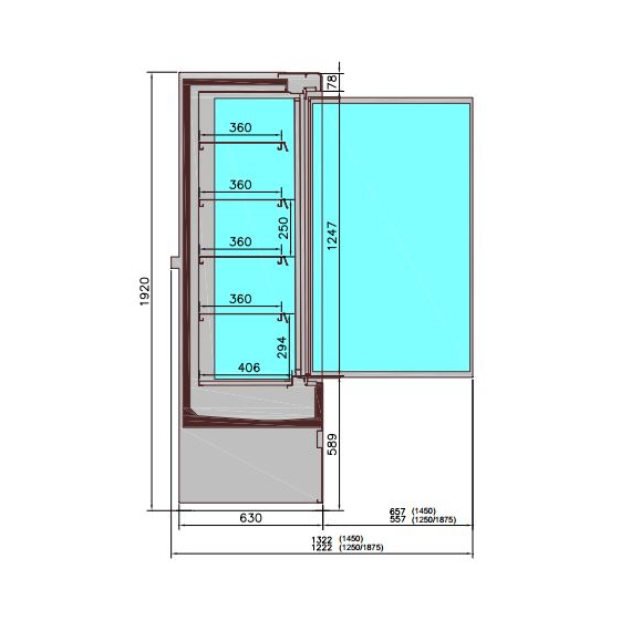 Combisteel Wandkühlung Jamie 2 Türen 1.5, Bild 2
