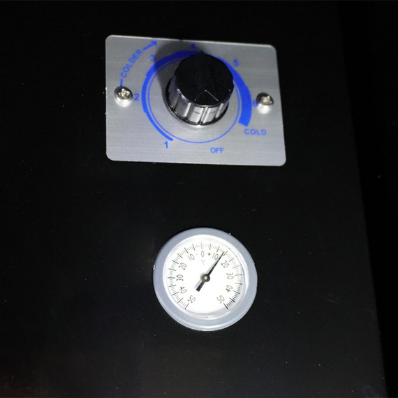 Combisteel Kühlschrank 3 Glastüren Schwarz Fcu-1200 Bl, Bild 9