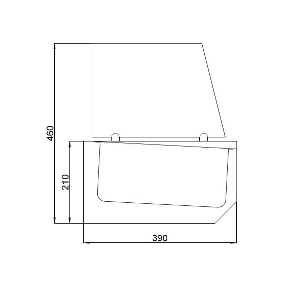 Combisteel Pro Line Aufsatzvitrine 6X 1/3 Gn, Bild 2