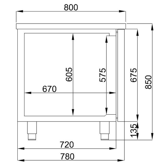 Combisteel Pro Line Bäckerei Kühltisch mit 3 Türen, Bild 2