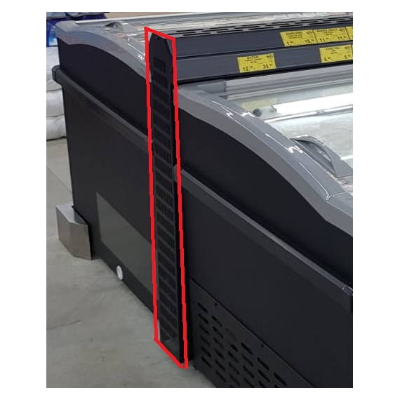 Combisteel Tiefkühltruhe Verbindung Seite Schwarz  für Insel Ohne Kopf Element – Art.-Nr.: 7072.9027