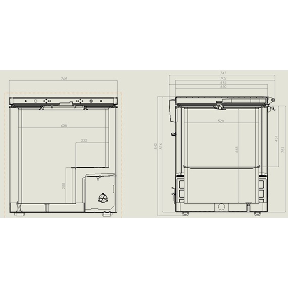 Combisteel Tiefkühltruhe Edelstahl Deckel 202 L, Bild 2