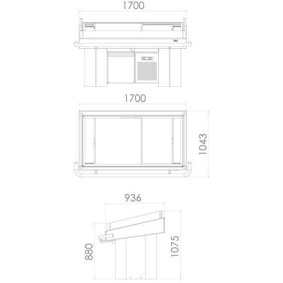 Combisteel Fischtheke – Breite 1800, Bild 2