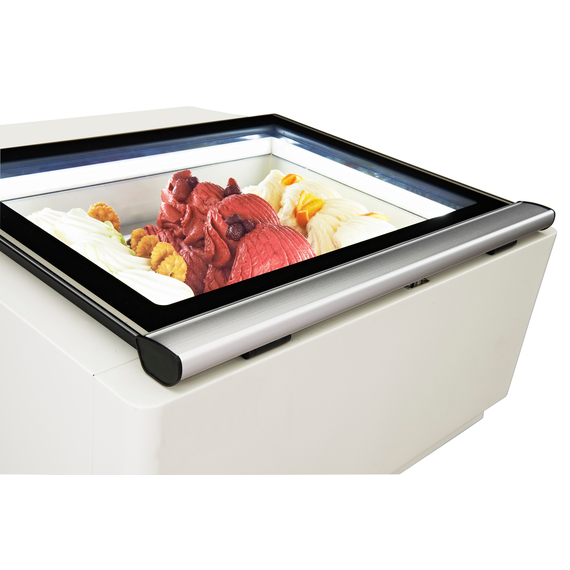 Combisteel Tischmodell Speiseisvitrine Weiß  Öffnet Auf Der Bedienung Seite, Bild 3