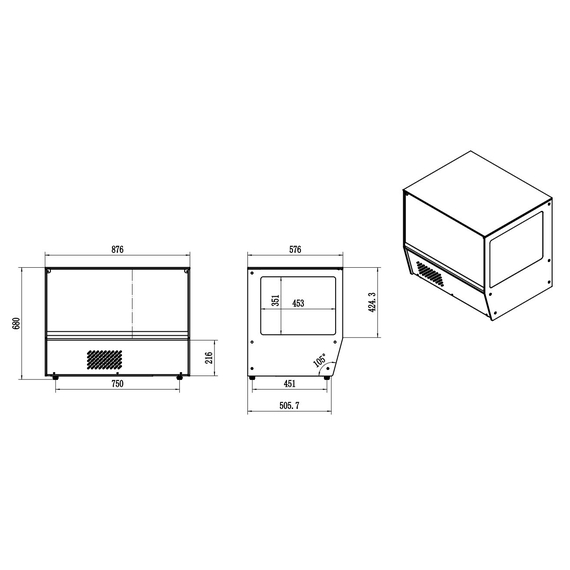 Combisteel Kühlvitrine 159L, Bild 2